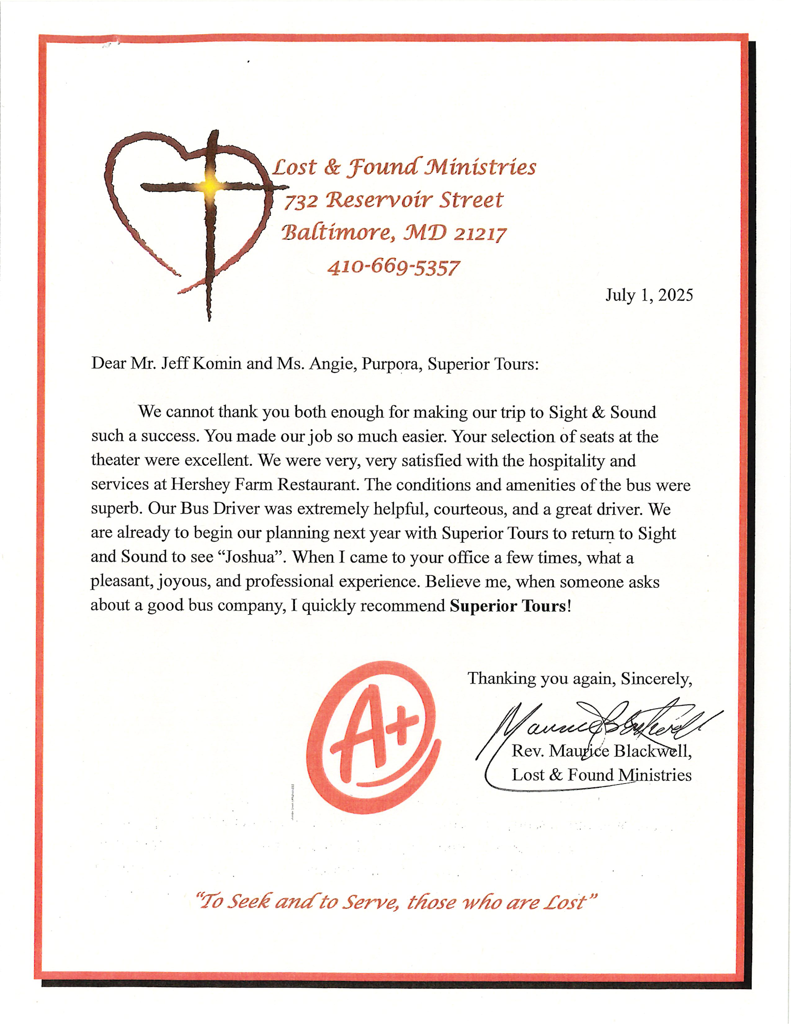 Click to view testimonial