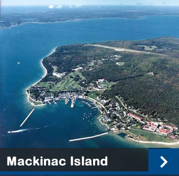 Mackinac Island arial view