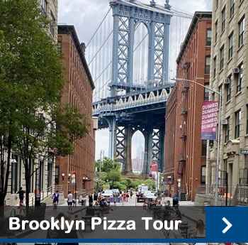 Brooklyn Pizza Tour bridge 